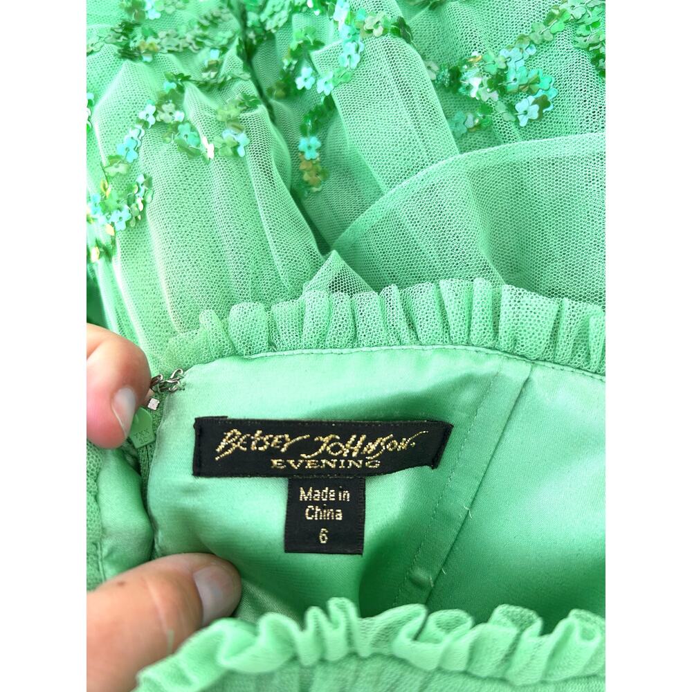 Y2K Betsey Johnson Sharpay Evans Dress High School Musical Green Fairy Tulle 6 - Picture 3 of 11